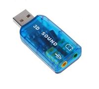 Carte son USB externe 5.1 - PC Mac - USB - Bleu
