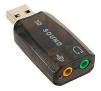Carte son USB externe 5.1 - PC Mac - USB - Noir G