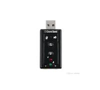 Carte son USB externe 7.1 - Son 3D dynamique 12 Mbp - PC Mac - USB - Noir