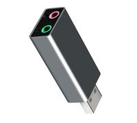 Carte Son USB Externe avec Microphone, égaliseur de Port 3.5mm pour Casque d ' Ordinateur, Carte Son pour Ordinateur de Bureau
