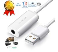Carte son usb externe creative stéréo adaptateur audio - YXLILI - compatible avec micro casque une seule prise lightning jack ipho