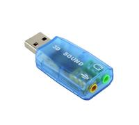 Carte son USB externe DSP 5.1 (Mono Canal) Bleu