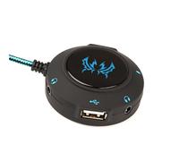 Carte son USB multi ports Portable, convertisseur externe sans pilote, prise casque externe, HUB pour ordinateur de bureau