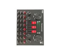 Carte son USB portable avec entrées multiples en temps réel pour baladodiffusion, chant et voix off