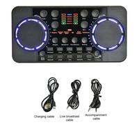 Carte son V300 PRO, 10 effets sonores, 4.0 réduction du bruit, Interface Audio, mélangeurs, casque, micro, commande vocale pour téléphone et PC