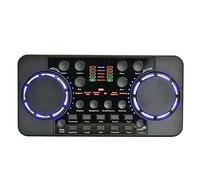 Carte son V300 Pro, changeur de voix, mixeur audio Bluetooth, mixeur DJ, pour téléphone, ordinateur, Bluetooth 4.0, réduction du bruit, diffusion en direct, carte de mixage pour streaming en direct