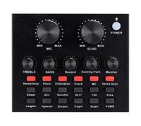 Carte Son V8 à Changement de Voix en Direct, 112 électroacoustiques 18 Effets sonores 6 Modes d'effet, réglage du Volume Bluetooth Cartes Son externes de Diffusion en Direct pour téléphone