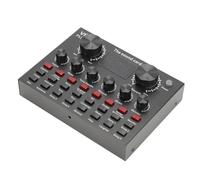 Carte Son V8-Plus Live, Carte Son de Mixage de Podcast D'enregistrement de karaoké Externe USB avec Bluetooth 5.0, Microphone intégré, pour L'enregistrement de Musique, la