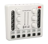 Carte Son V9 Live pour Enregistrement/podcasting,Carte de Mixage Sonore Mobile et Changeur de Voix,Enregistrement karaoké Mixeur Audio Mobile pour Téléphone PC, Ordinateur,pour PS4