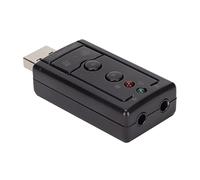 Carte Son Virtuelle Amplificateur Interne et Commandes de Volume Carte Son 7.1 Canaux avec Ports 3,5 Mm et Microphone pour Ordinateur de Bureau et Portable