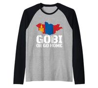 Carte Souvenir de Voyage drôle Gobi ou Mongolie Manche Raglan