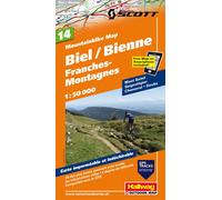 Carte spéciale VTT n° WKM.14 - Biel/Bienne, Jura bernois (Suisse) | Hallwag