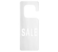 Carte Suspendue en Acrylique Miroir, Signalétique Sale | Argenté, Cordes Suspendre, Format Compact, Usage en Rayon ou Vitrine