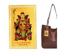 Carte Tai Sui 2026 | Décoration chinoise en cuivre doré portable, carte de protection chinoise pour l'année du cheval | Pour homme, femme, maman, papa, grand-père, épouse, mari, fils, fille, famille