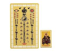 Carte Tai Sui 2026 en métal doré et cuivre, décoration d'intérieur, carte traditionnelle chinoise pour l'année du cheval chinois - pour homme, femme, maman, papa, épouse, mari, fils, fille, famille
