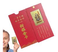 Carte Tai Sui - Cartes de protection de l'année du serpent | Carte dorée Tai Sui 2025 pour la chance de réussir et de richesse