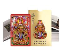 Carte Tai Sui de l'année du cheval chinois - Breloque spirituelle de bon augure | Cartes de bénédiction pour l'année du cheval, pour la chance, la richesse, l'harmonie, la prospérité, le succès