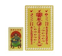 Carte Tai Sui Dorée de Fortune Auspicieuse au Format de Poche pour 2027