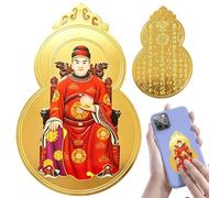 Carte Tai Sui en métal Année de la chèvre Format de poche Succès Richesse | Cartes en cuivre pour grand-mère, grand-père, petite amie, sœur, fille, épouse, maman, amie, collègue de travail