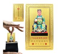 Carte Tai Sui Métal 2027 Souvenir de Bénédiction du Nouvel An Chinois