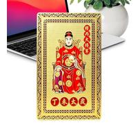 Carte Tai Sui Métal 2027 Souvenir de Bénédiction du Nouvel An Chinois