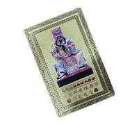 Carte Tai Sui pour la protection | Breloque de prière 2025 avec bénédiction de richesse, design général chinois, outil d'attraction au trésor, accessoire d'énergie spirituelle pour un domestique