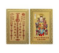 Carte Tai Sui pour l'année chinoise du cheval - Objet de collection en cuivre avec signification spirituelle - Carte annuelle pour l'année chinoise du cheval 2026 - Pour gagner du bonheur et