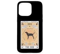 Carte Tarot Le Chien Lévrier léopard Céleste Galaxie Coque pour iPhone 15 Pro Max