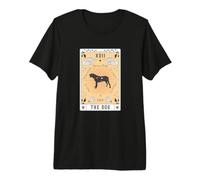 Carte Tarot Le Chien Mastiff Espagnol Céleste Galaxie T-Shirt Haut de Gamme