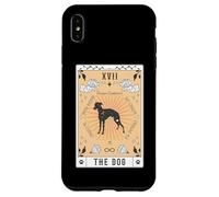 Carte Tarot Le Chien Rampur Greyhound Céleste Galaxie Coque pour iPhone XS Max