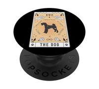 Carte Tarot Le Chien Terrier des lacs Céleste Galaxie PopSockets PopGrip Adhésif