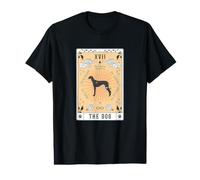 Carte Tarot Le Chien Vieux lévrier croate Céleste Galaxie T-Shirt Graphique avec Valeur