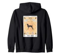 Carte Tarot Le Chien Vieux pointeur Danois Céleste Galaxie Sweat à Capuche