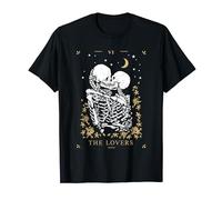 Carte Tarot Les Amoureux Squelette tête de mort T-Shirt