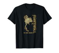Carte thaïlandaise The Golden Kingdom Sutheast Asia Vacances T-Shirt