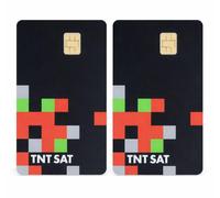 Carte TNTSAT Nouvelle - Satellite Astra 19.2°E - Validité 4 ans - Officielle - Pack de 2