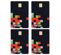 Carte TNTSAT Nouvelle - Satellite Astra 19.2°E - Validité 4 ans - Officielle - Pack de 4