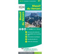 Carte TOP 75 n° 1 - Massif du Vercors | IGN