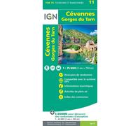 Carte TOP 75 n° 11 - Cévennes et Gorges du Tarn | IGN