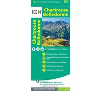 Carte TOP 75 n° 2 - Massif de la Chartreuse et du Belledonne | IGN