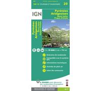 IGN - Carte topographique Pyrénées-Ariégeoises - Mont-Valier - Pic d'Estats - Échelle 1:75 000