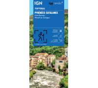 Carte TOP 75 n° 21 - Pyrénées Catalanes, Font Romeu & Massif du Canigou | IGN