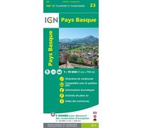 Carte TOP 75 n° 23 - Pays Basque | IGN