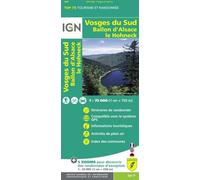 Carte TOP 75 n° 28 - Vosges du Sud, Ballon d'Alsace, Le Hohneck | IGN
