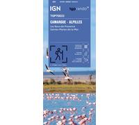 Carte TOP 75 n° 33 - Camargue & Alpilles, Les Baux-de-Provence, Saintes-Maries-de-la-Mer | IGN