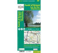 IGN – Forêt d'Orient – Lac du Der – Carte topographique – Échelle 1:75 000
