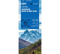 Carte TOP 75 n° 4 - Beaufortain et Massif du Mont Blanc | IGN