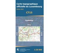 Carte topographique CT15 - Dudelange (Grand-Duché de Luxembourg)