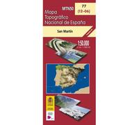 Carte topographique de l'Espagne n° 0077 - La Plaza / San Martín | CNIG - 1/50 000