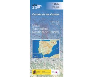 Carte topographique de l'Espagne n° 0197.4 - Carrion de los Condes | CNIG - 1/25 000